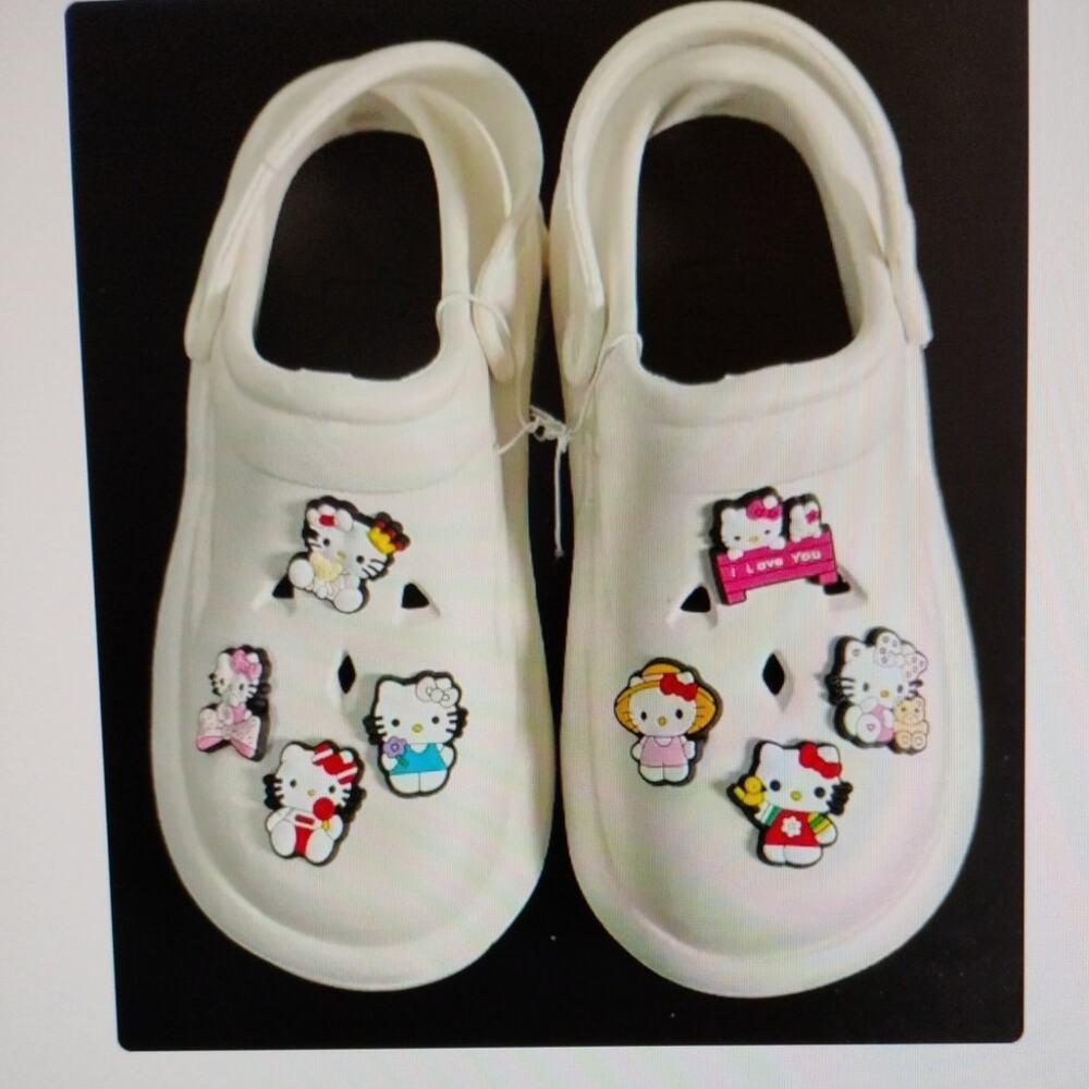Hello Kitty Charm Chunky Clog Shoes – EU 37–38 US W 6–7